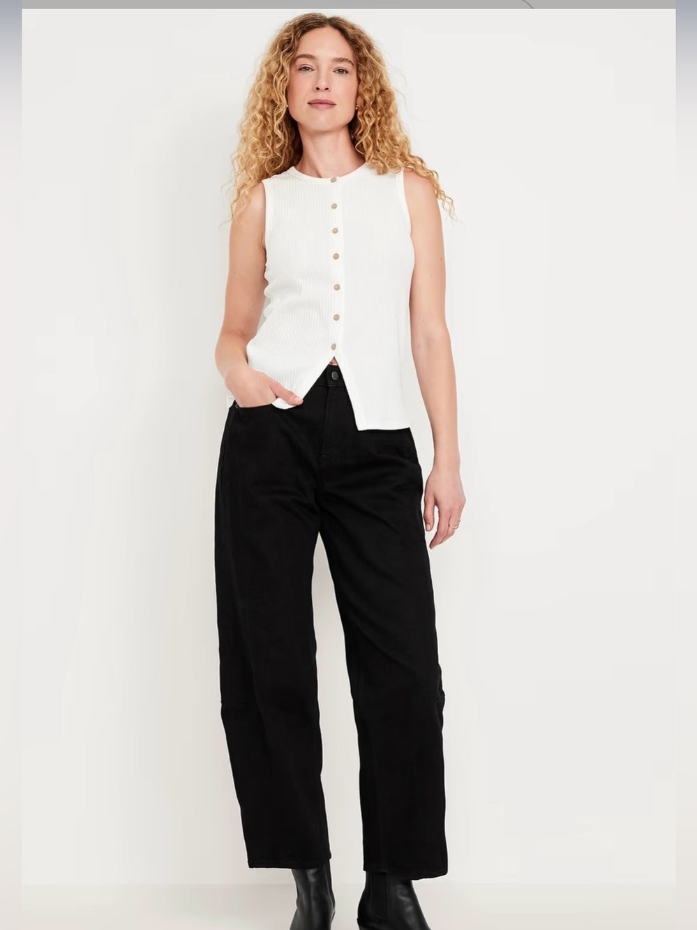 Old Navy WOW barrel jeans 12P